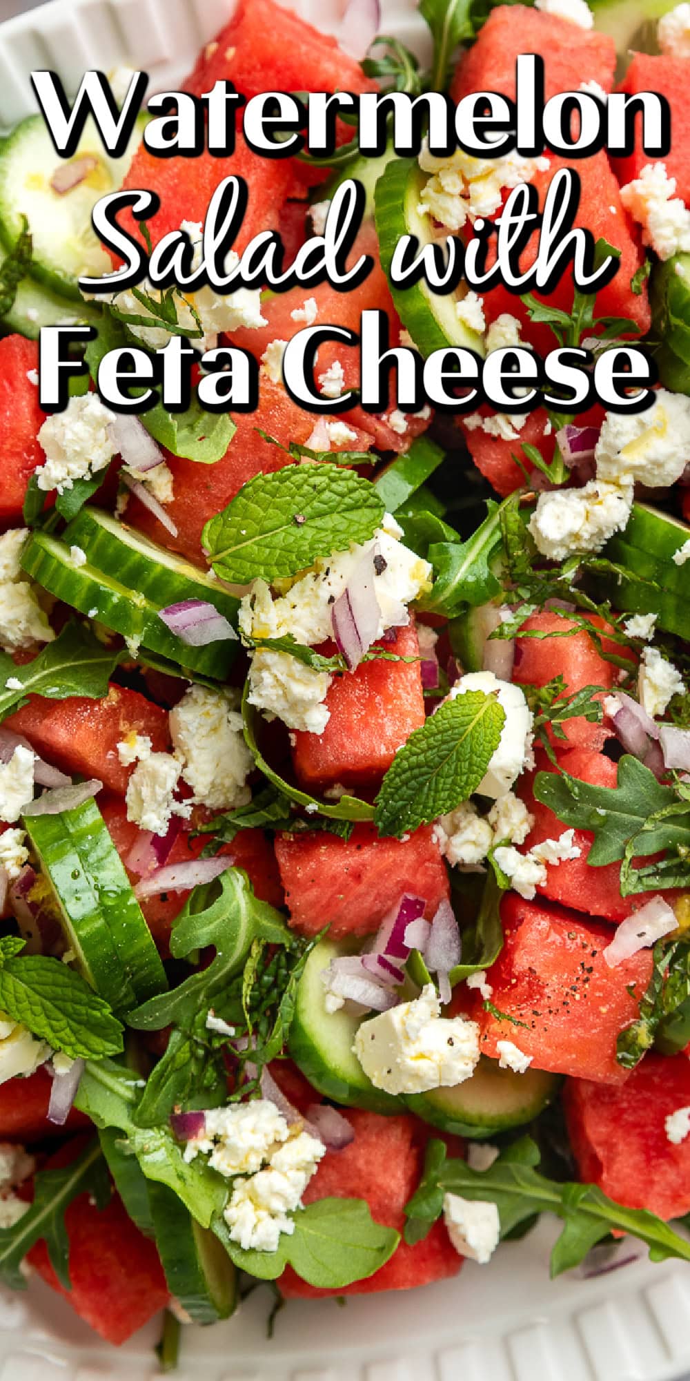 Watermelon Salad with Feta Cheese Pin. 