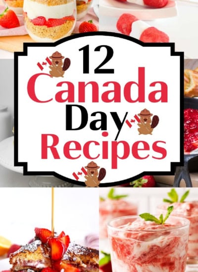 12 Canada Day Recipes Banner.