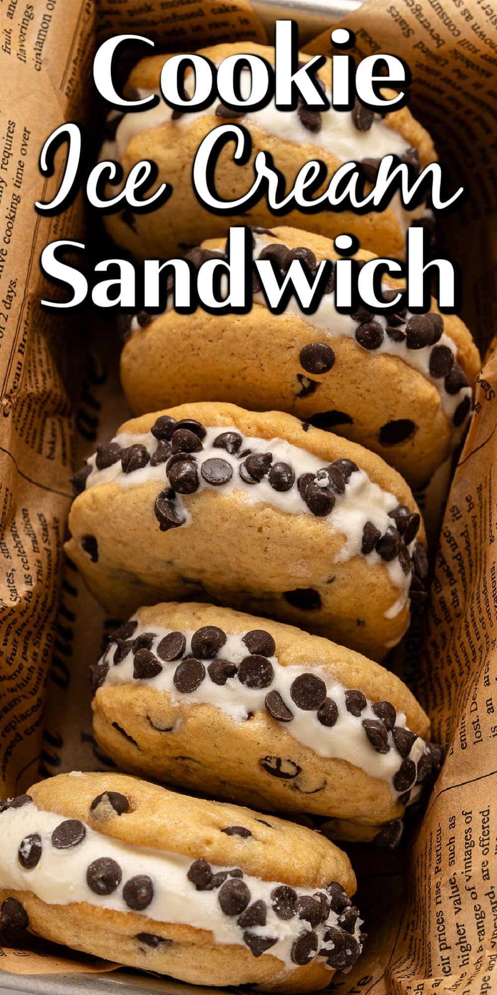 Make summer even more fun with these Cookie Ice Cream Sandwiches. These are a great make-ahead treat that is ready and waiting for you in the freezer for any time of the day. Cookie Ice Cream Sandwich Pin.