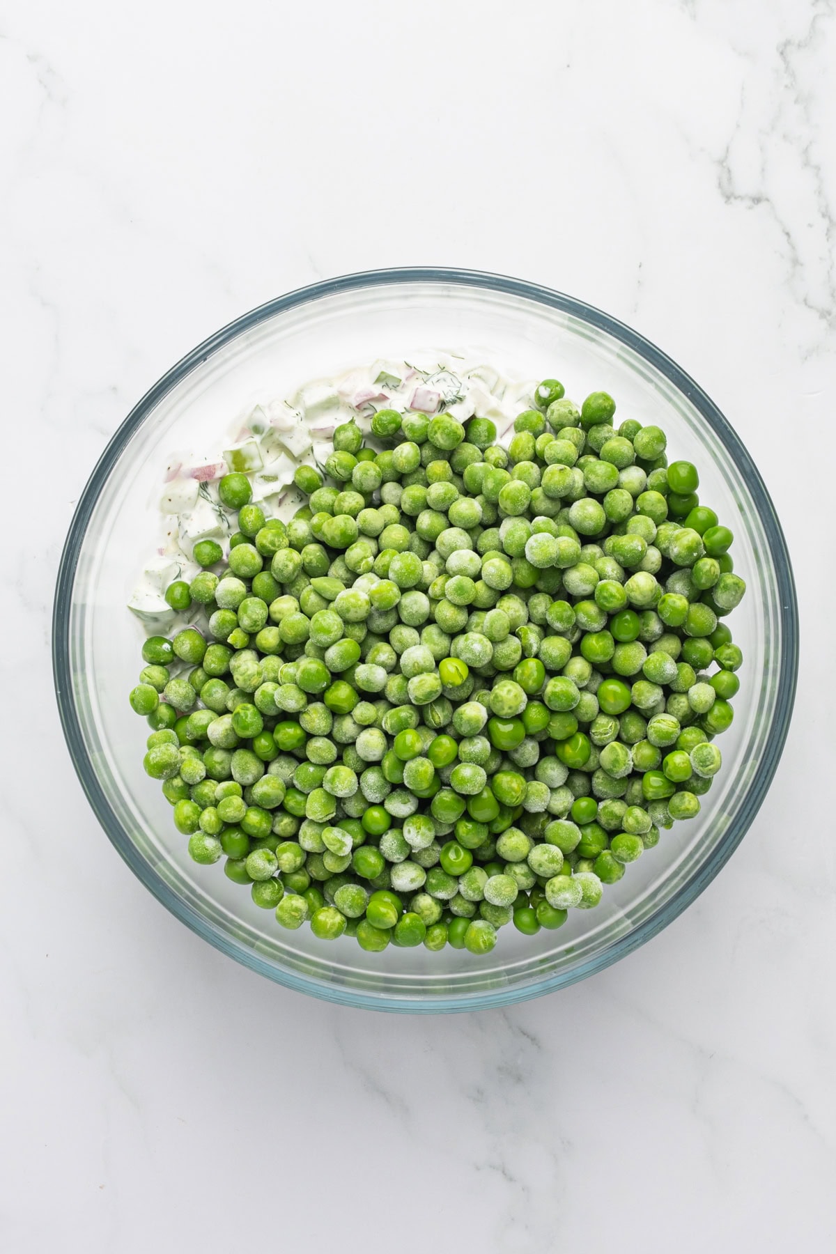 Peas added. 