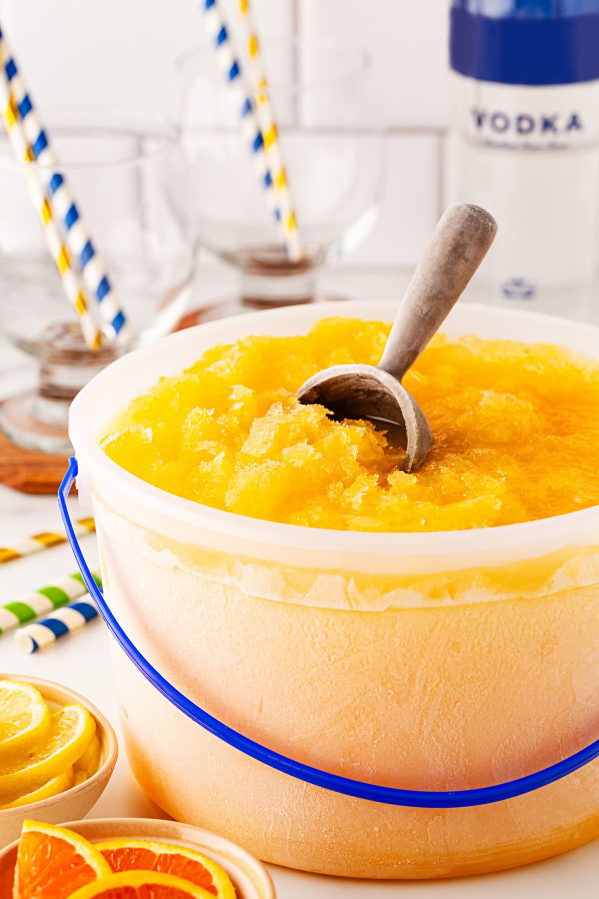 Slush in a bucket. 