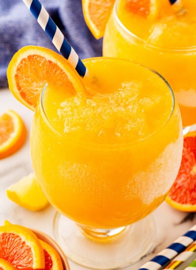 Two glasses of Vodka Slush.