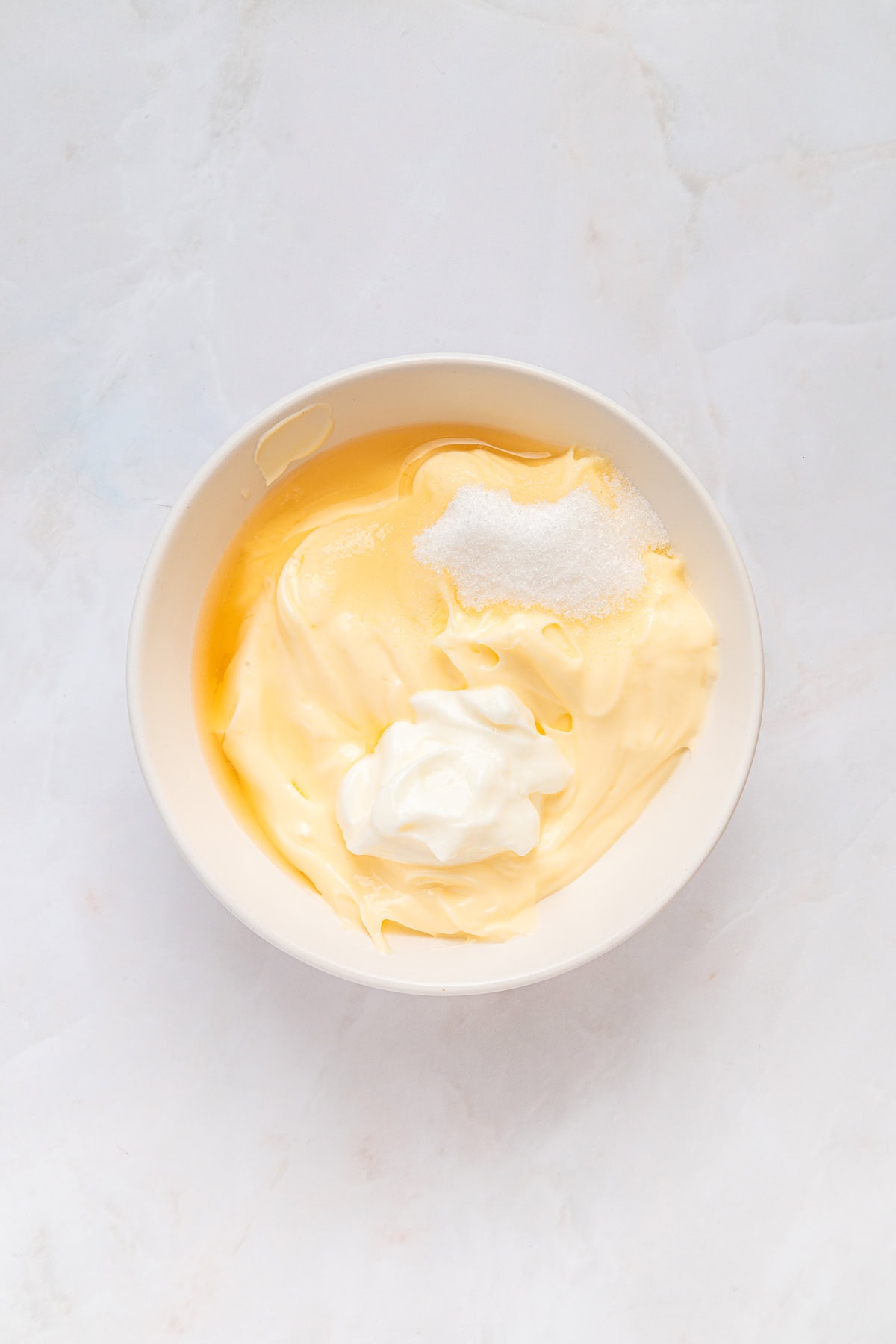 This Hawaiian Macaroni Salad is easy to pull together for a BBQ, gathering, picnic or even a lunchbox. It is inspired by a mouthwatering Hawaiian pizza. Mayonnaise with Greek Yogurt.