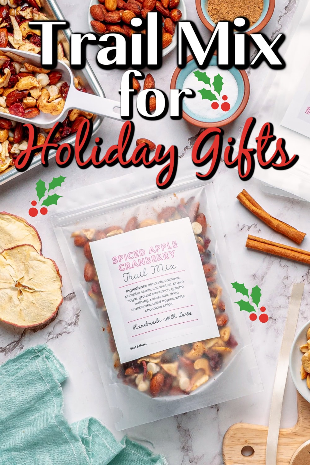 Trail Mix Recipe pin. 