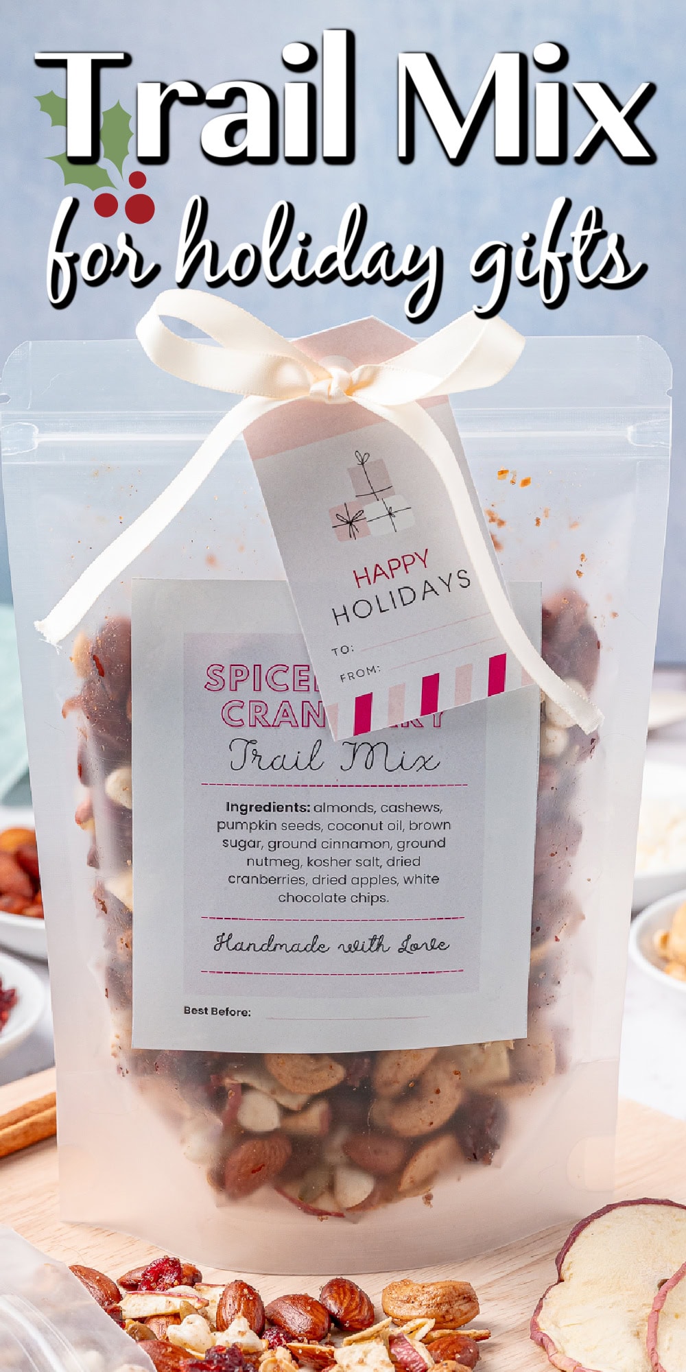 Trail Mix Recipe pin. 