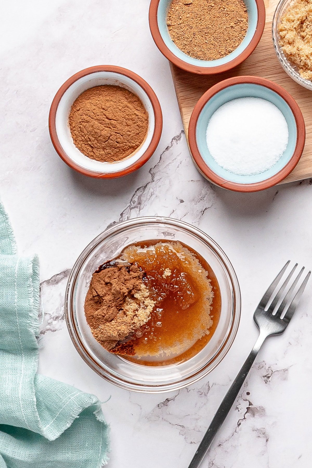 Seasonings in a bowl.  
