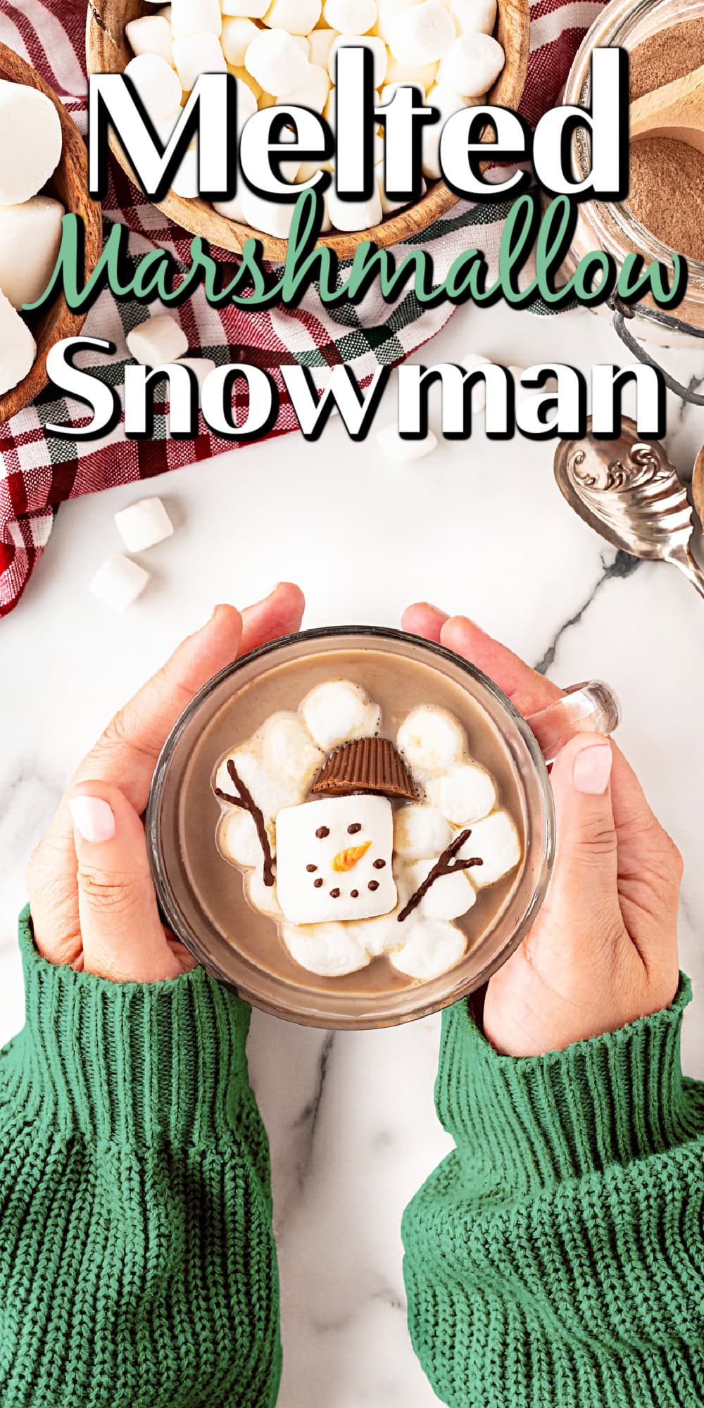 Melted Marshmallow Snowman pin. 