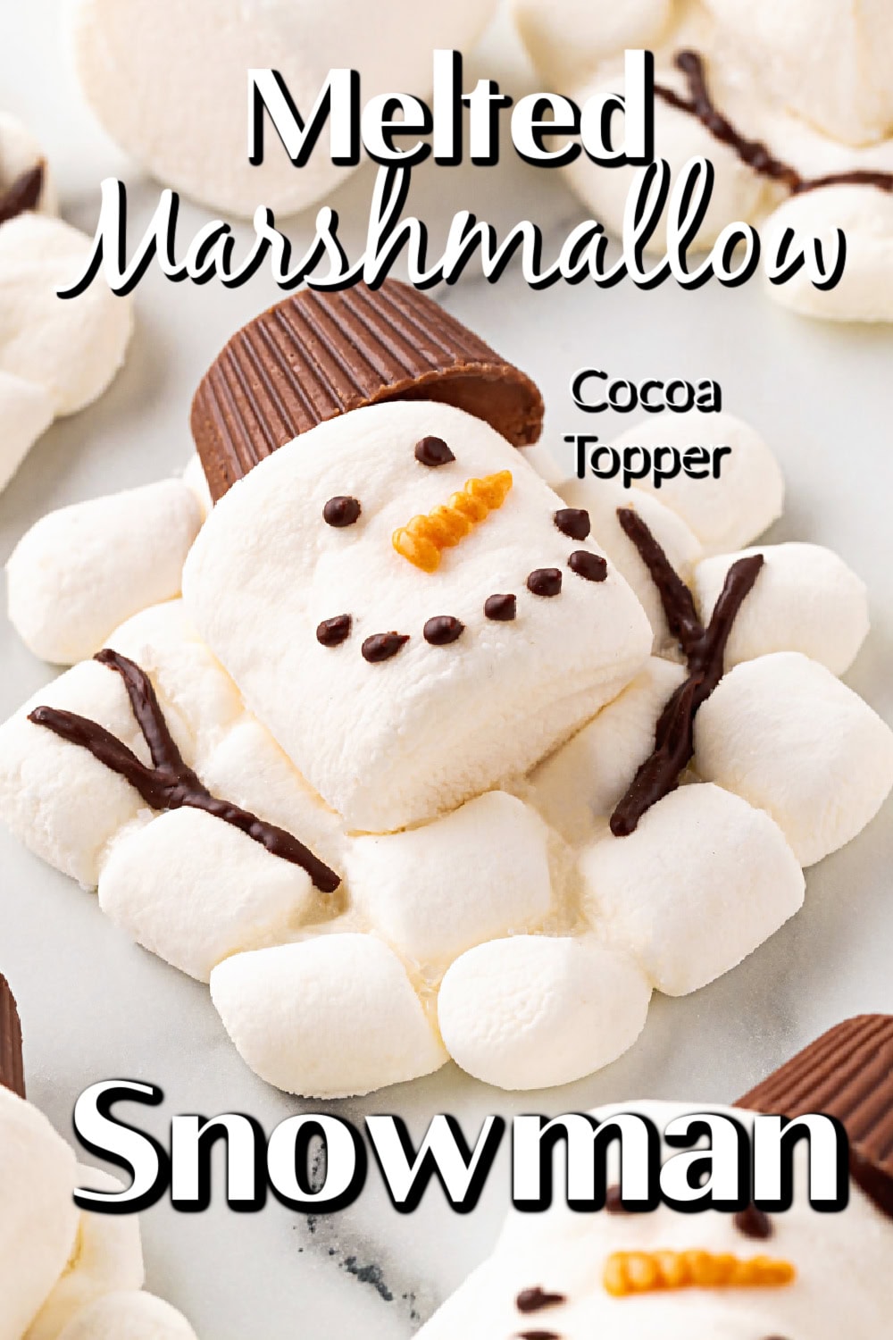 Melted Marshmallow Snowman pin. 