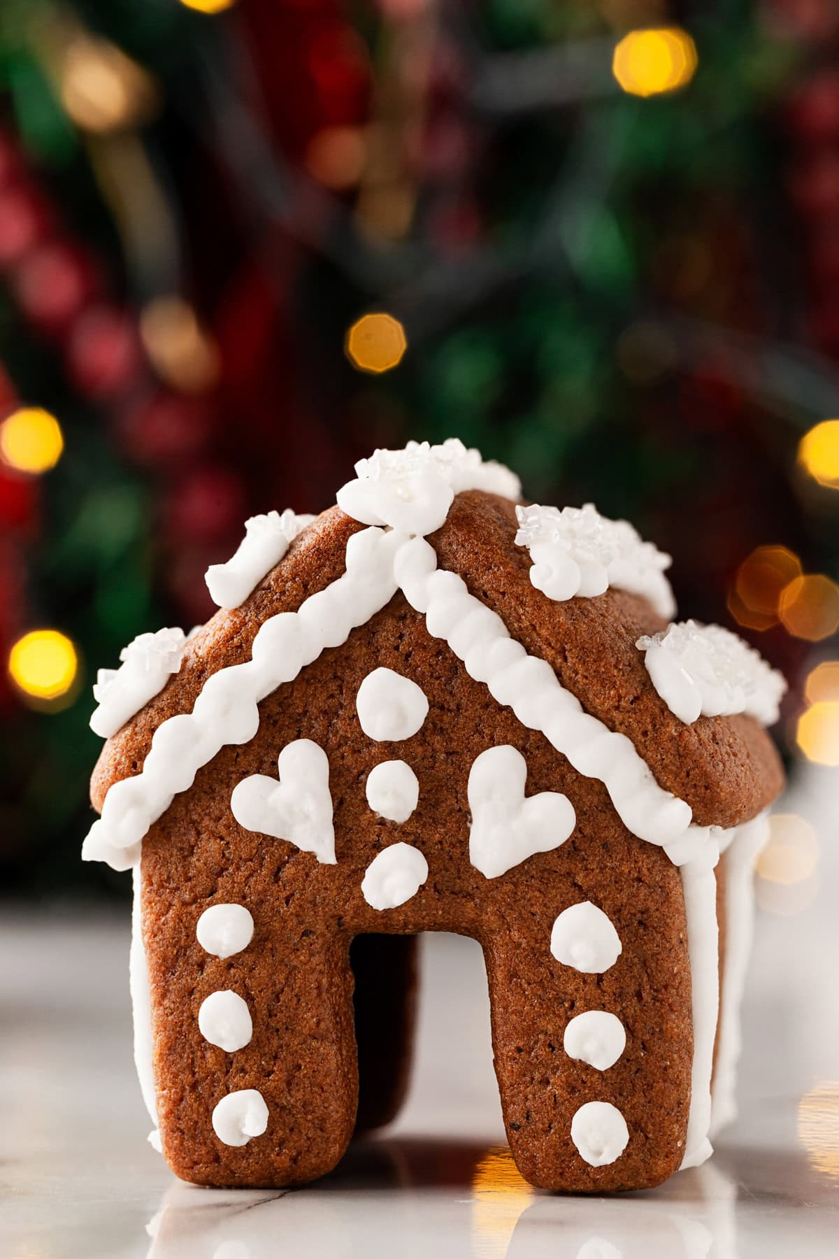 With hearts and dots. 