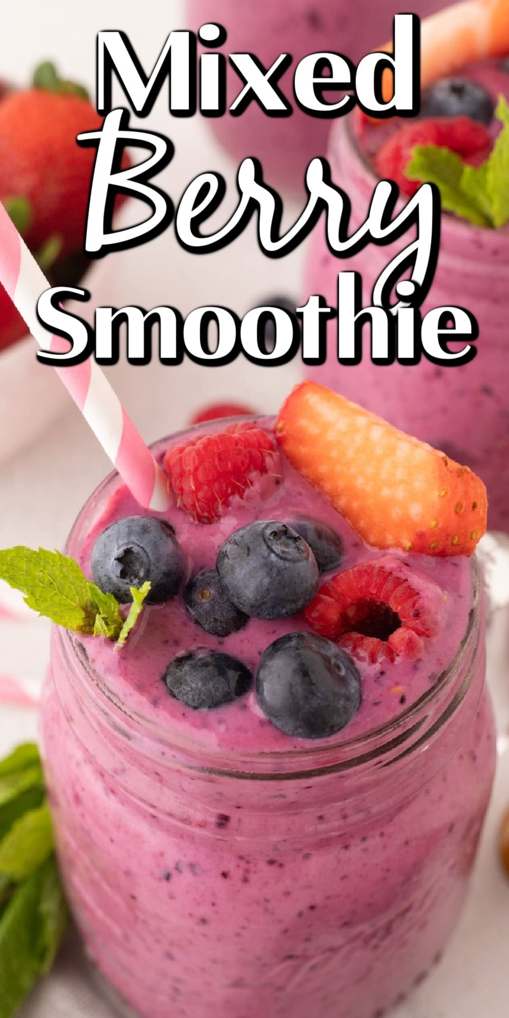 Mixed Berry Smoothie pin. 