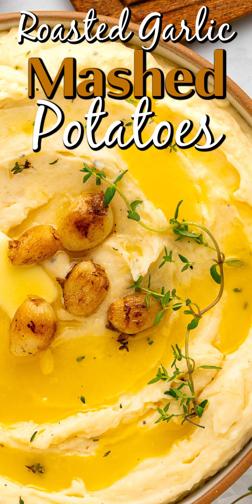 Roasted Garlic Mashed Potatoes pin.