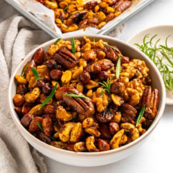 Spiced Nuts in a bowl.