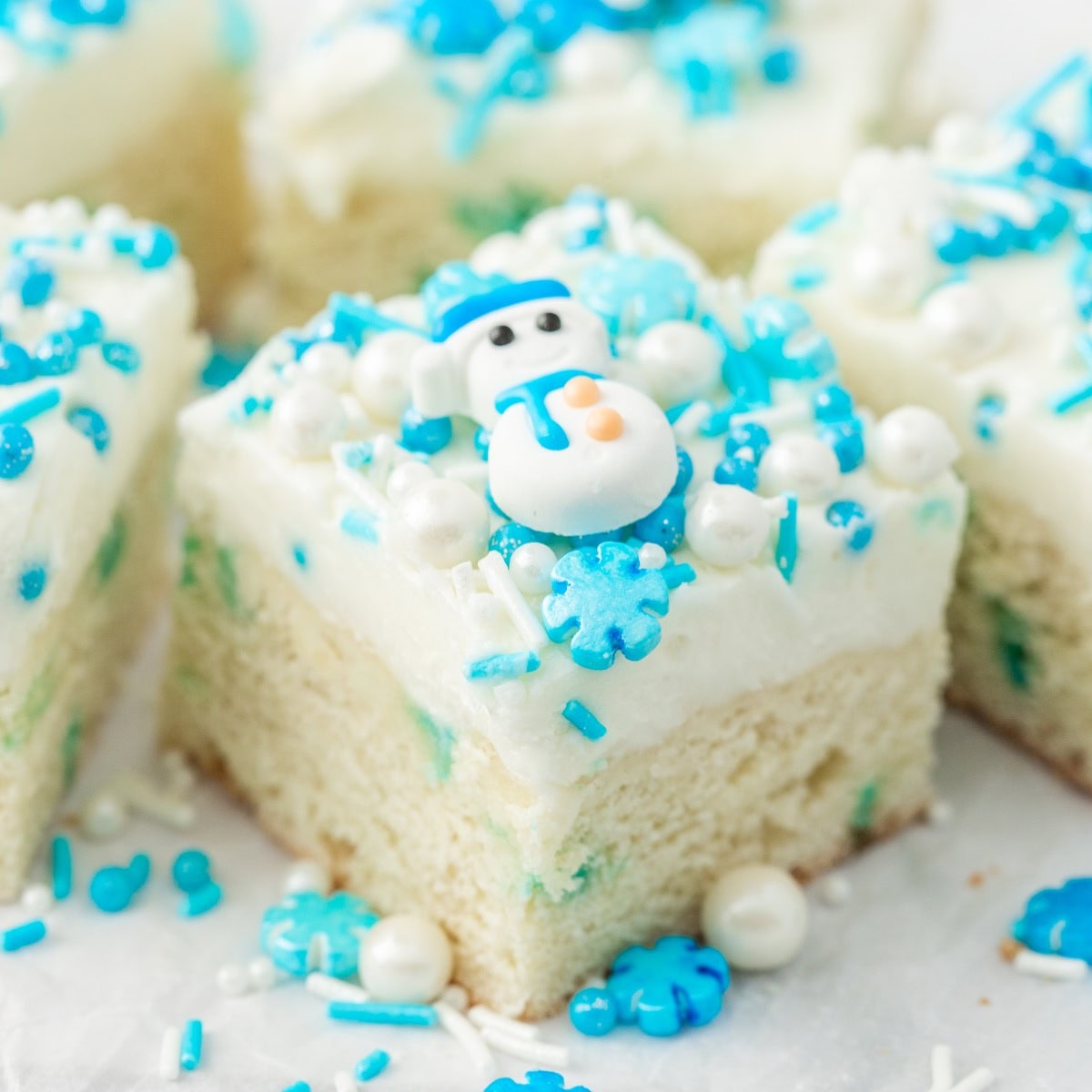 Up close look at squares. 