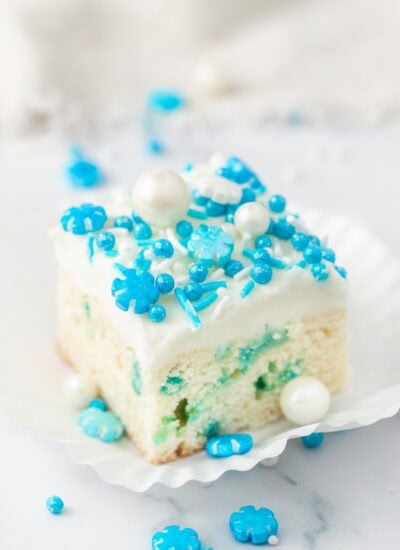 Square on a cupcake liner.