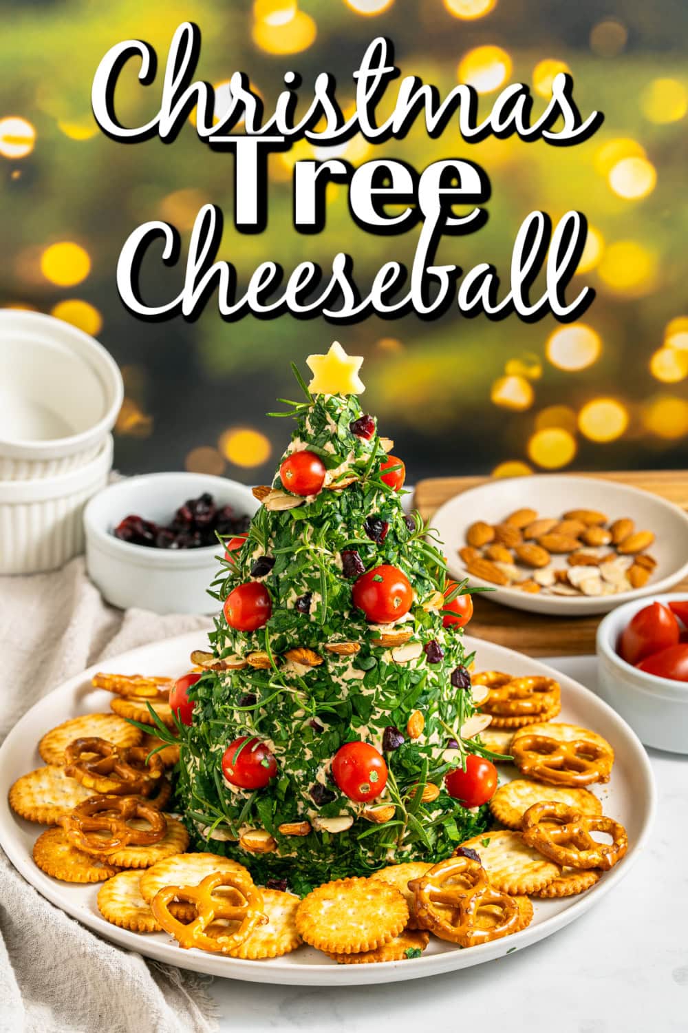 Christmas Tree Cheeseball pin. 