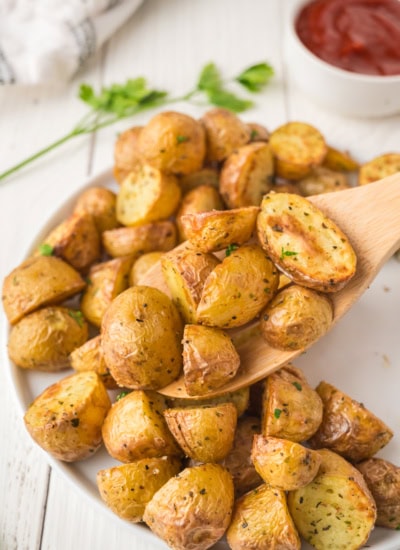 Spoonful of potatoes.