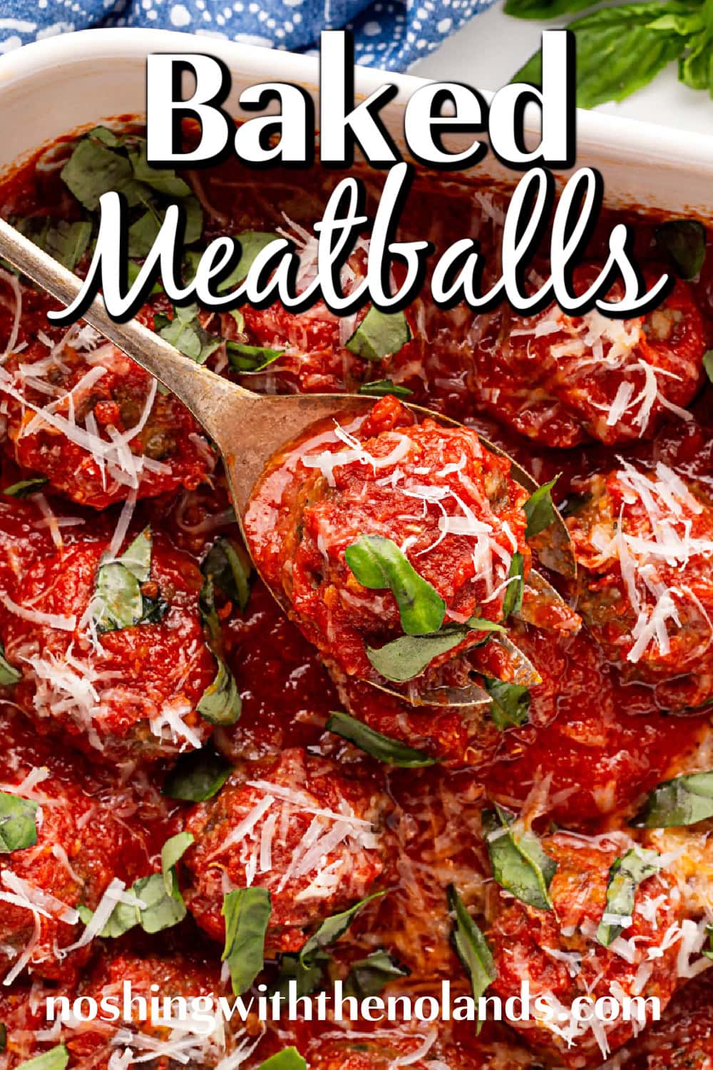 Baked Meatballs pin. 