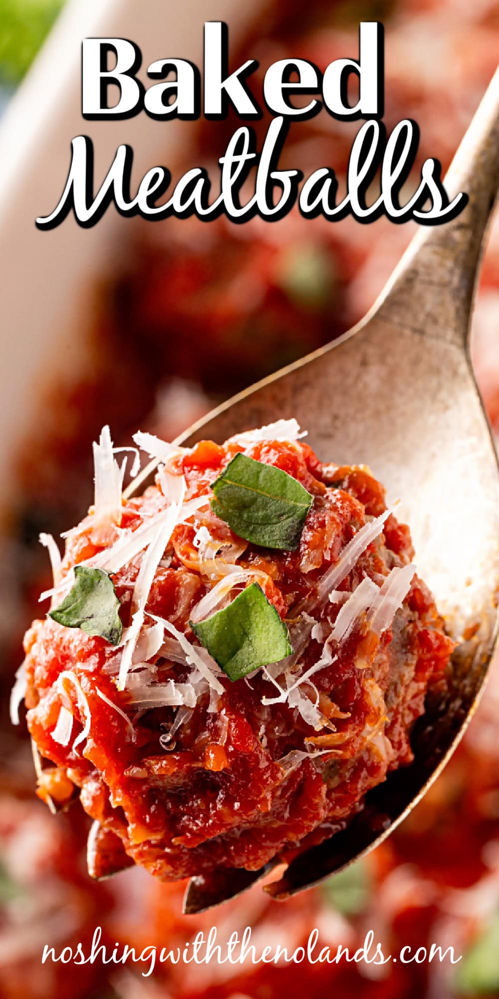 Baked Meatballs pin. 