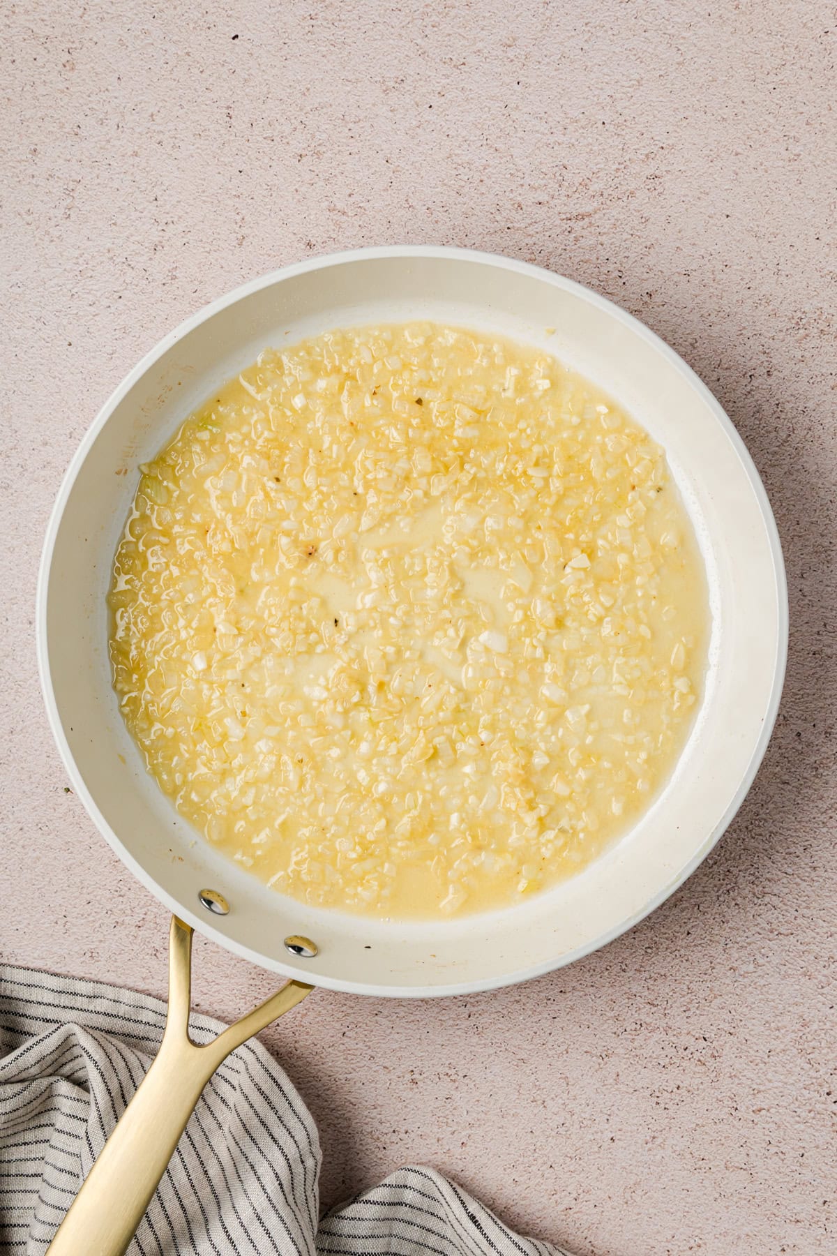 Wine and mustard added to deglaze the pan. 