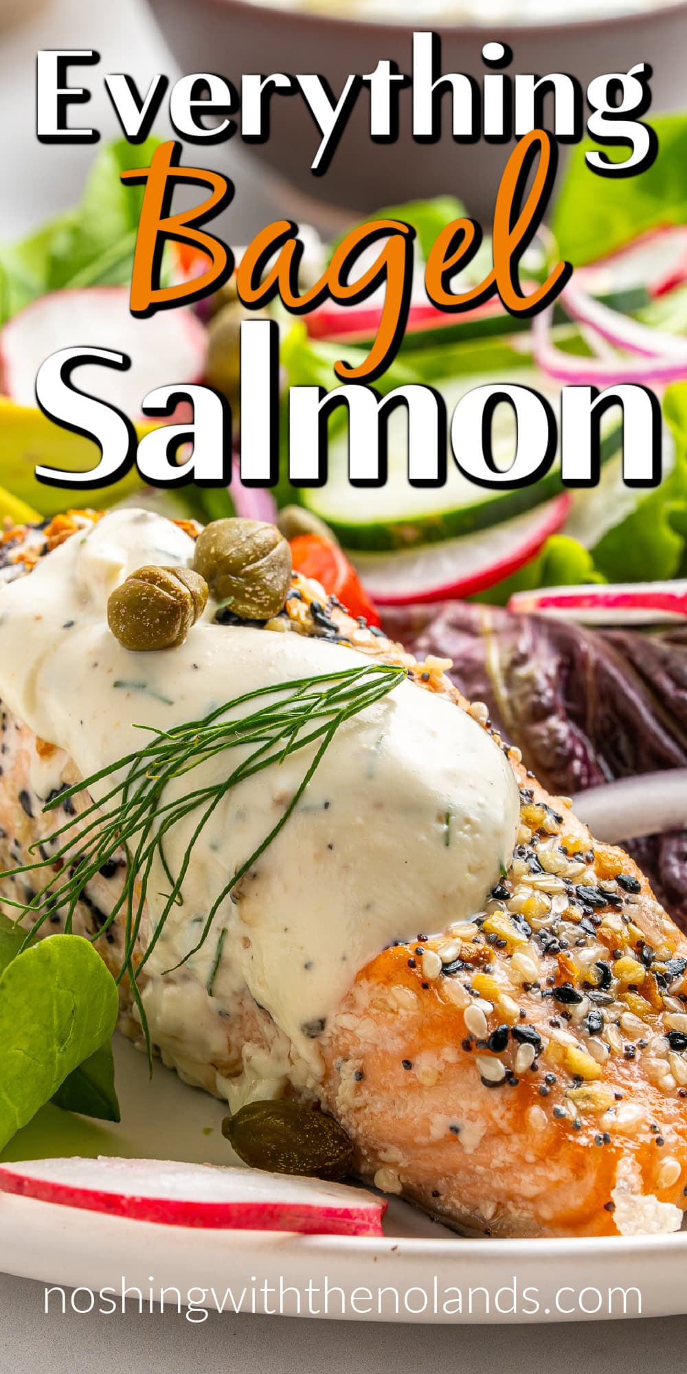 Everything Bagel Salmon pin. 