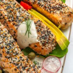 Everything Bagel Salmon close-up.