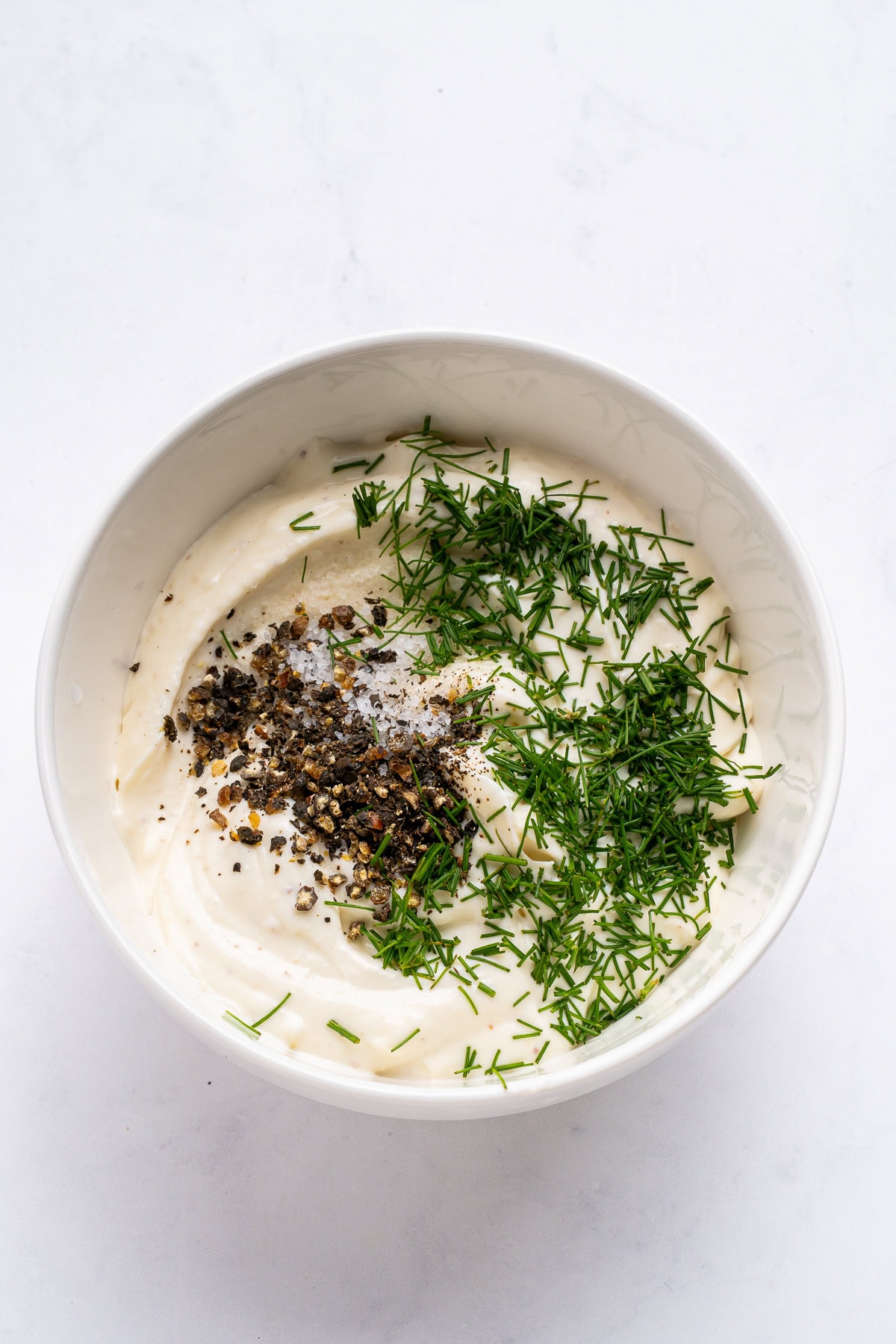 Seasoning cream cheese sauce.