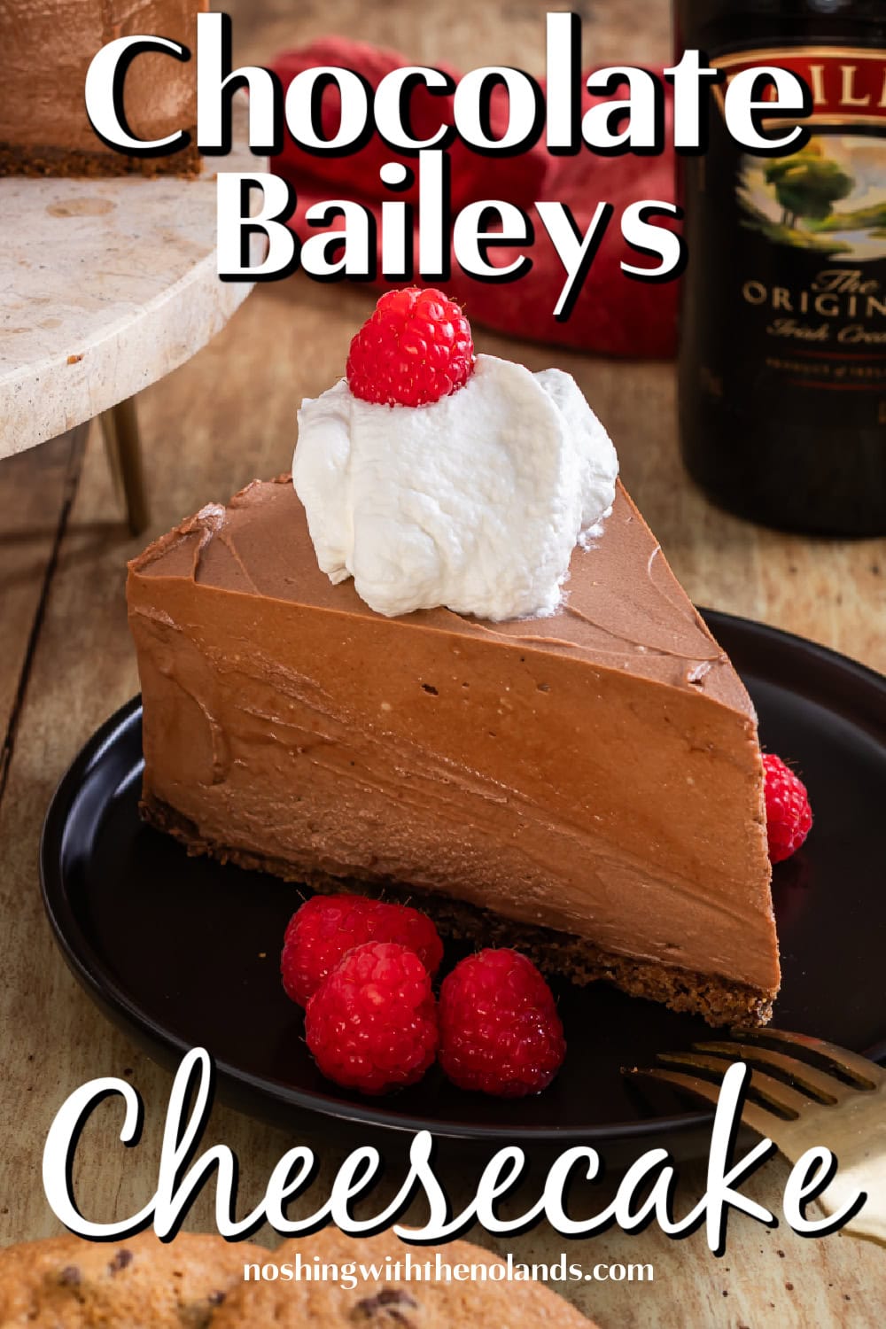 Chocolate Baileys Cheesecake pin. 