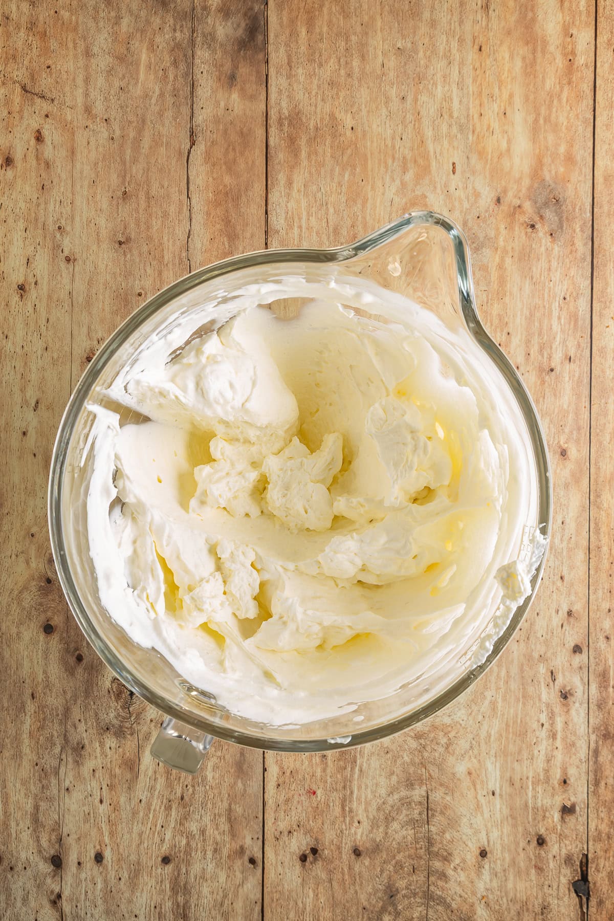 Sugar and cream cheese mixed. 