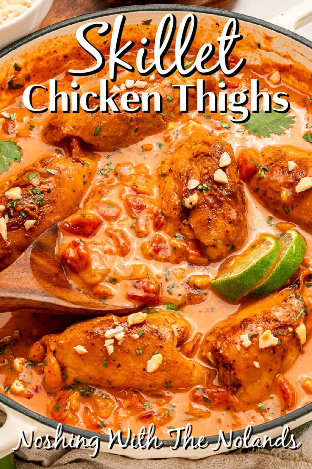 Skillet Chicken Thighs pin. 