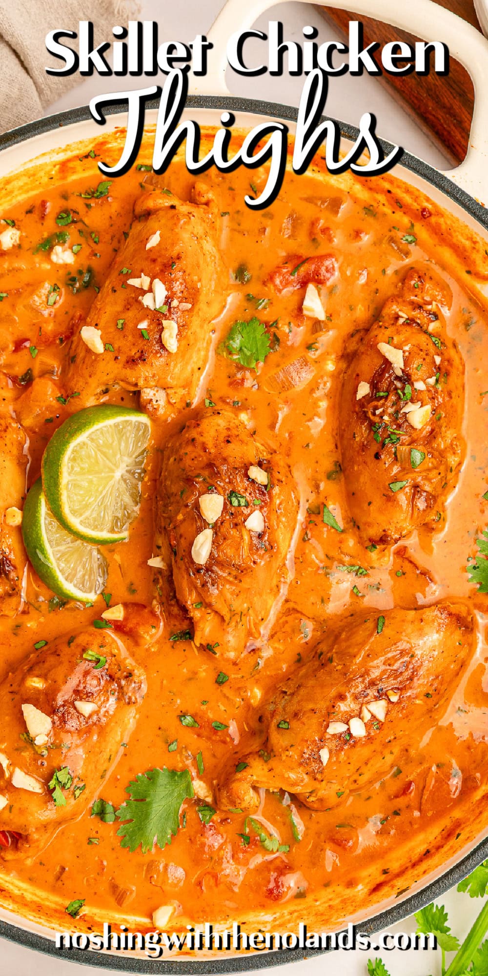 Skillet Chicken Thighs pin. 