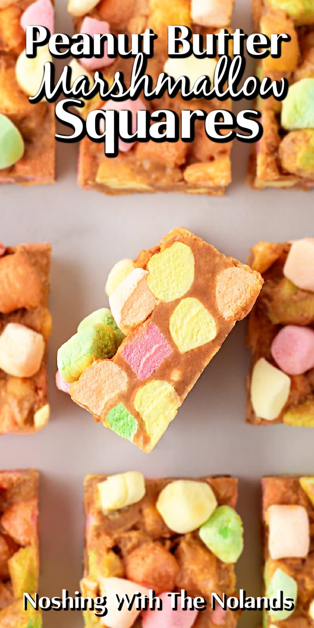 Peanut Butter Marshmallow Squares pin. 