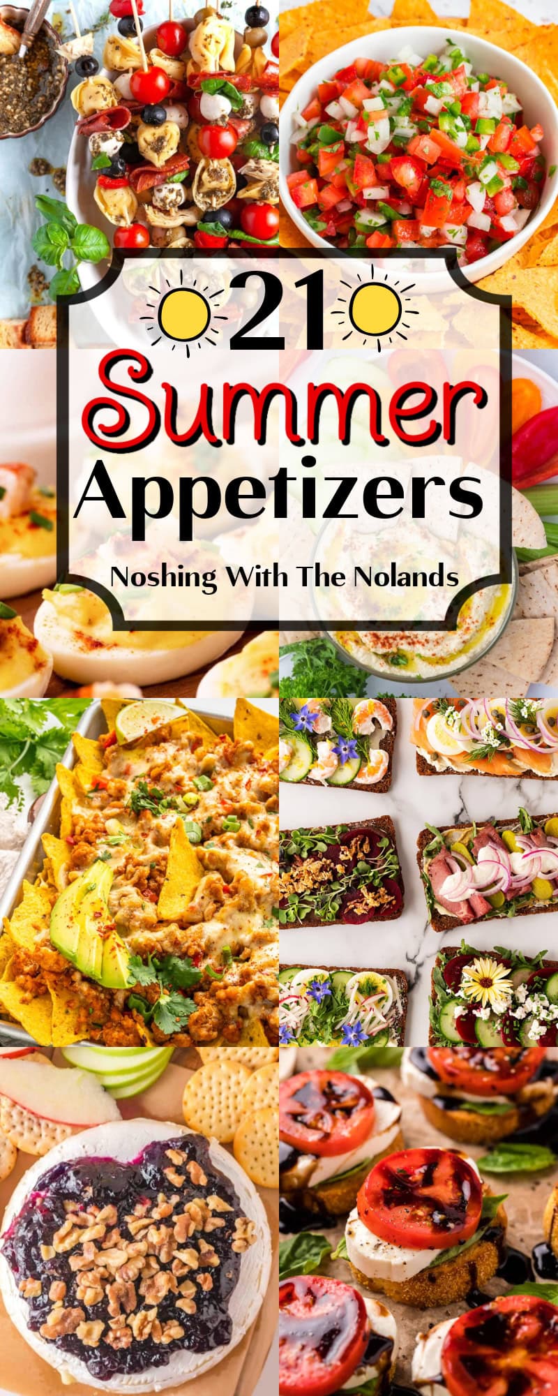 21 Summer Appetizers long pin.
