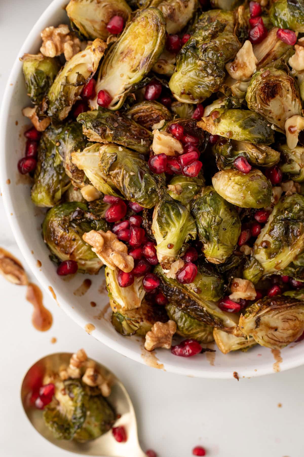 Crispy Brussels Sprouts. 