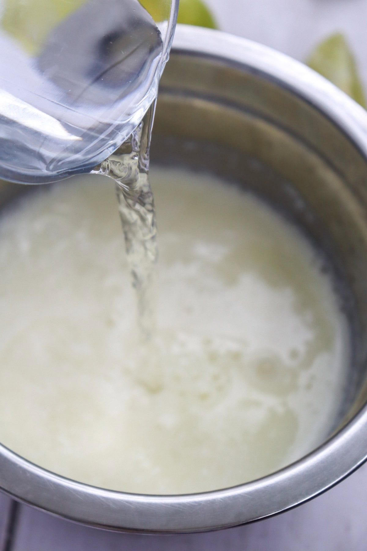 Add water.