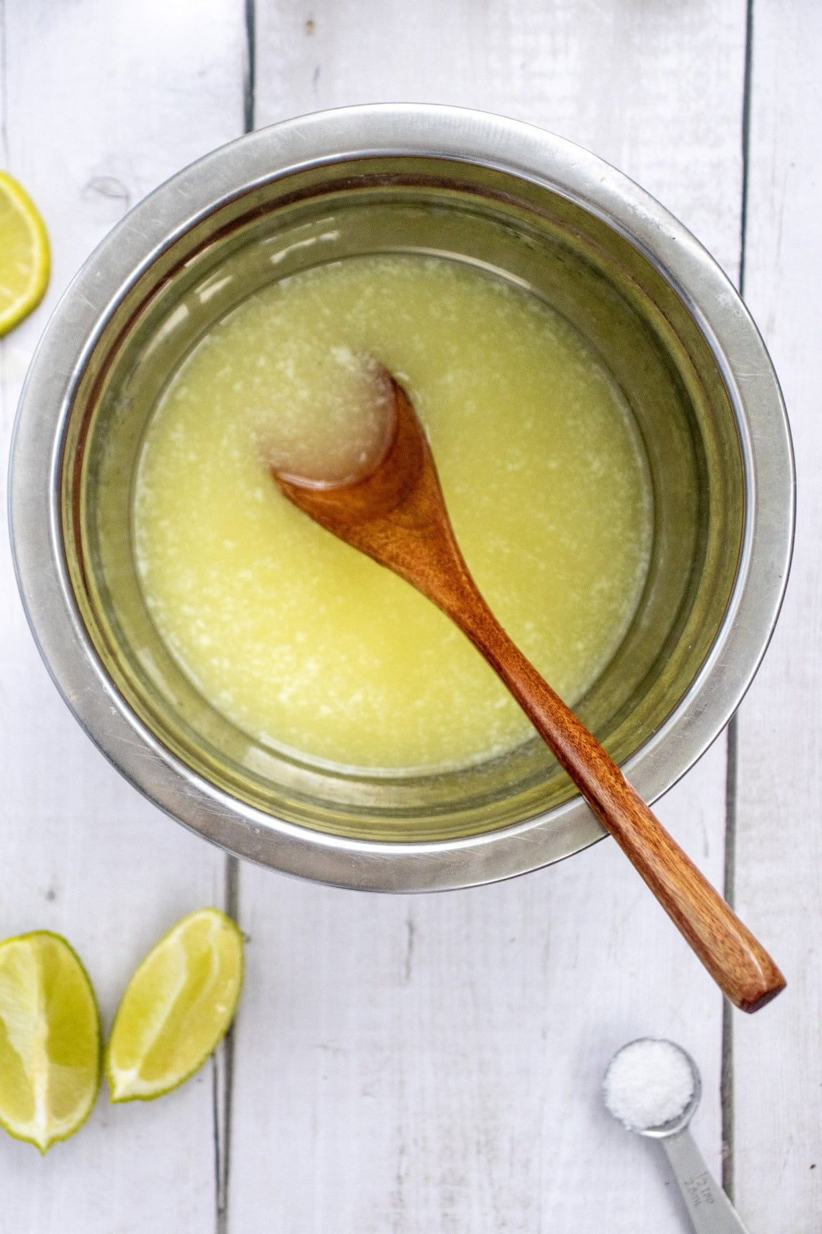 Lime juice mixture.