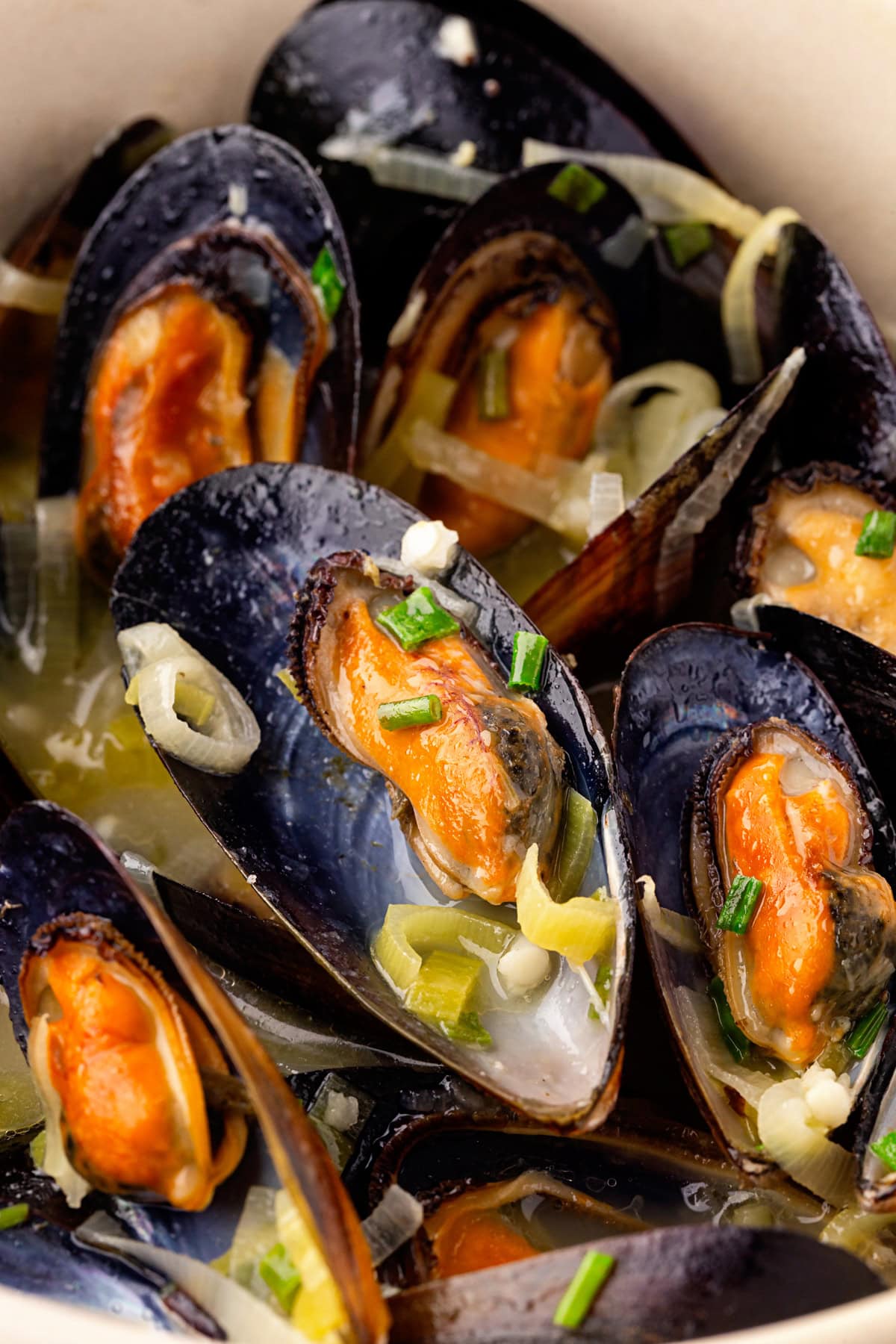 Mussels up close. 