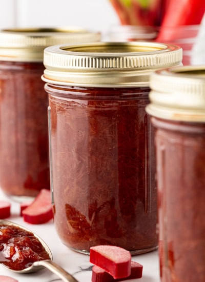Jars in a row.