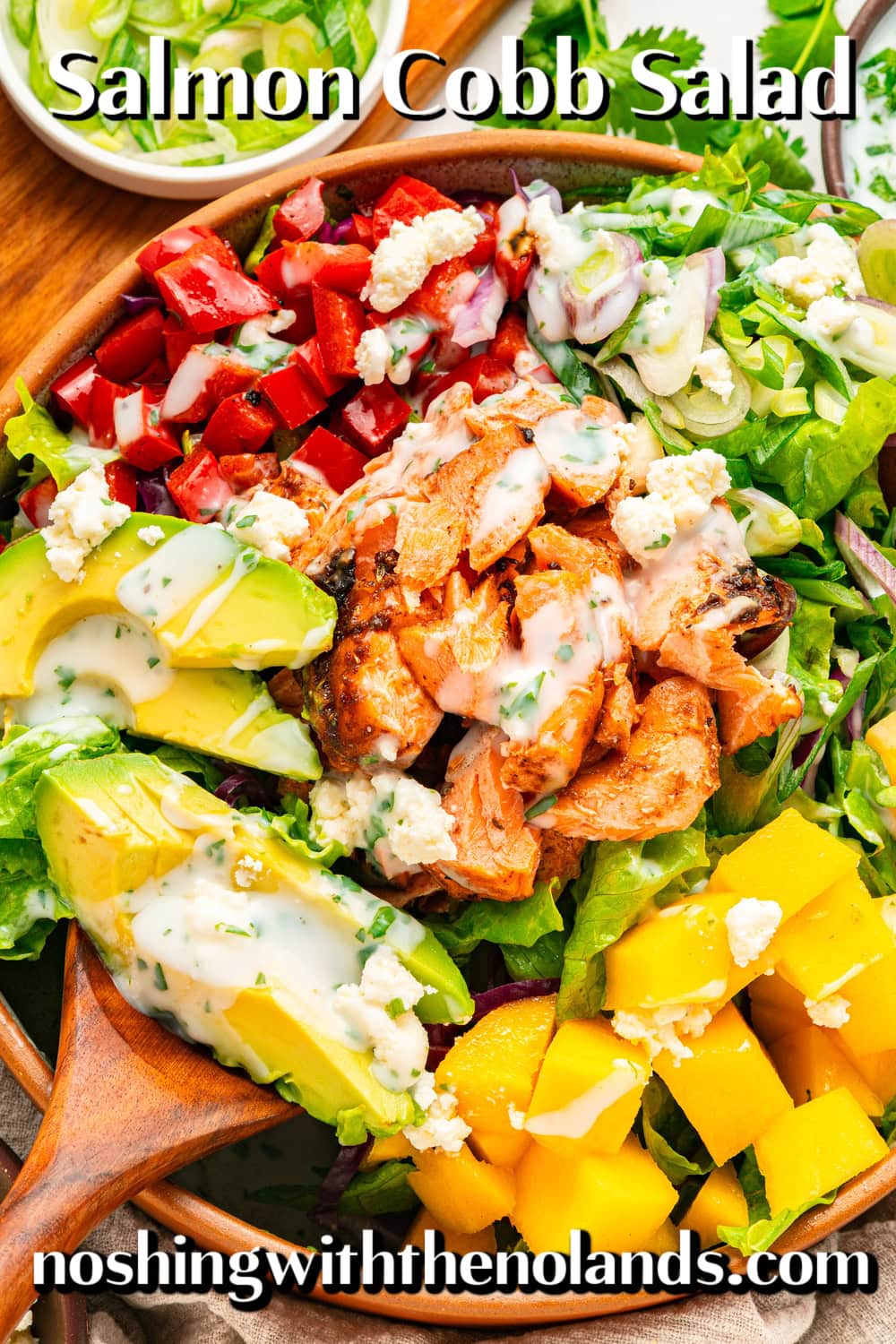 Salmon Cobb Salad pin. 