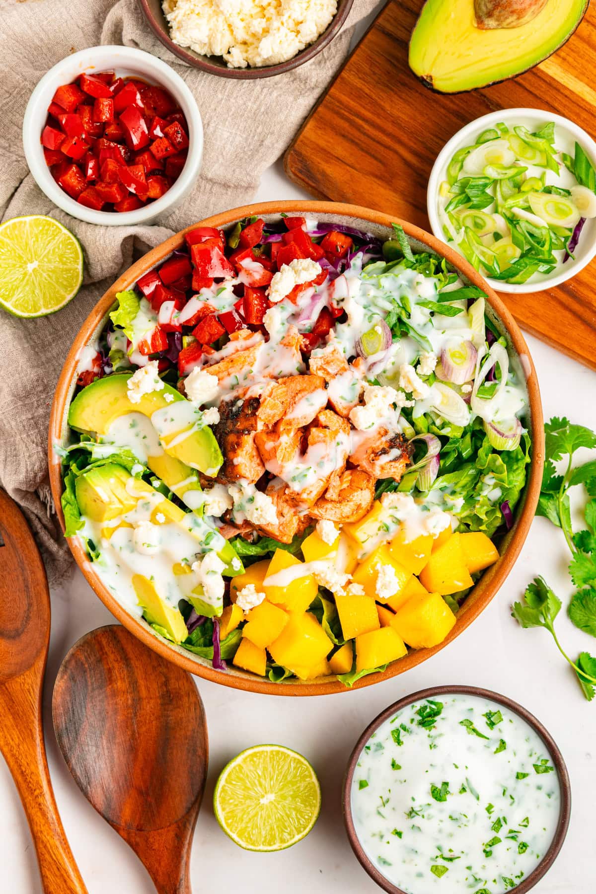 Salmon cobb salad recipe.