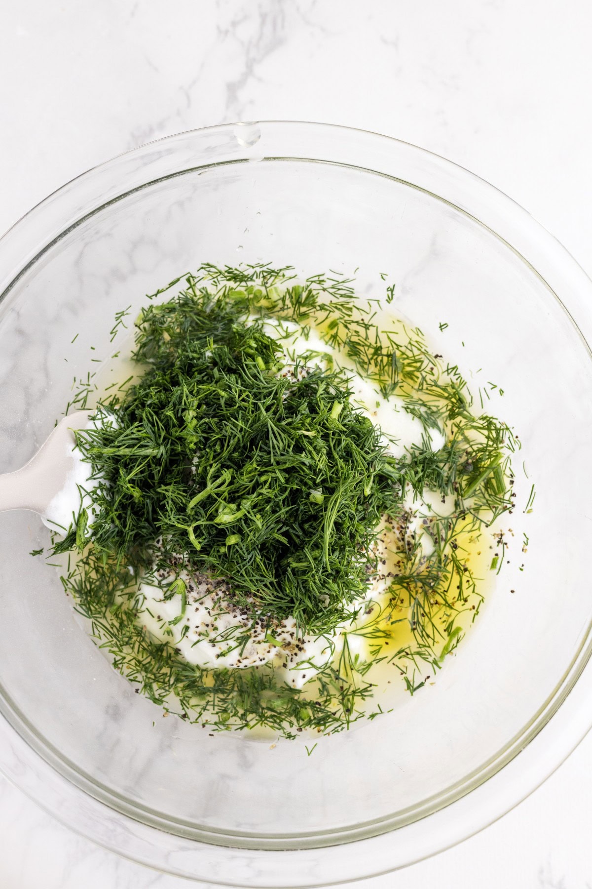 Ingredients in a bowl. 