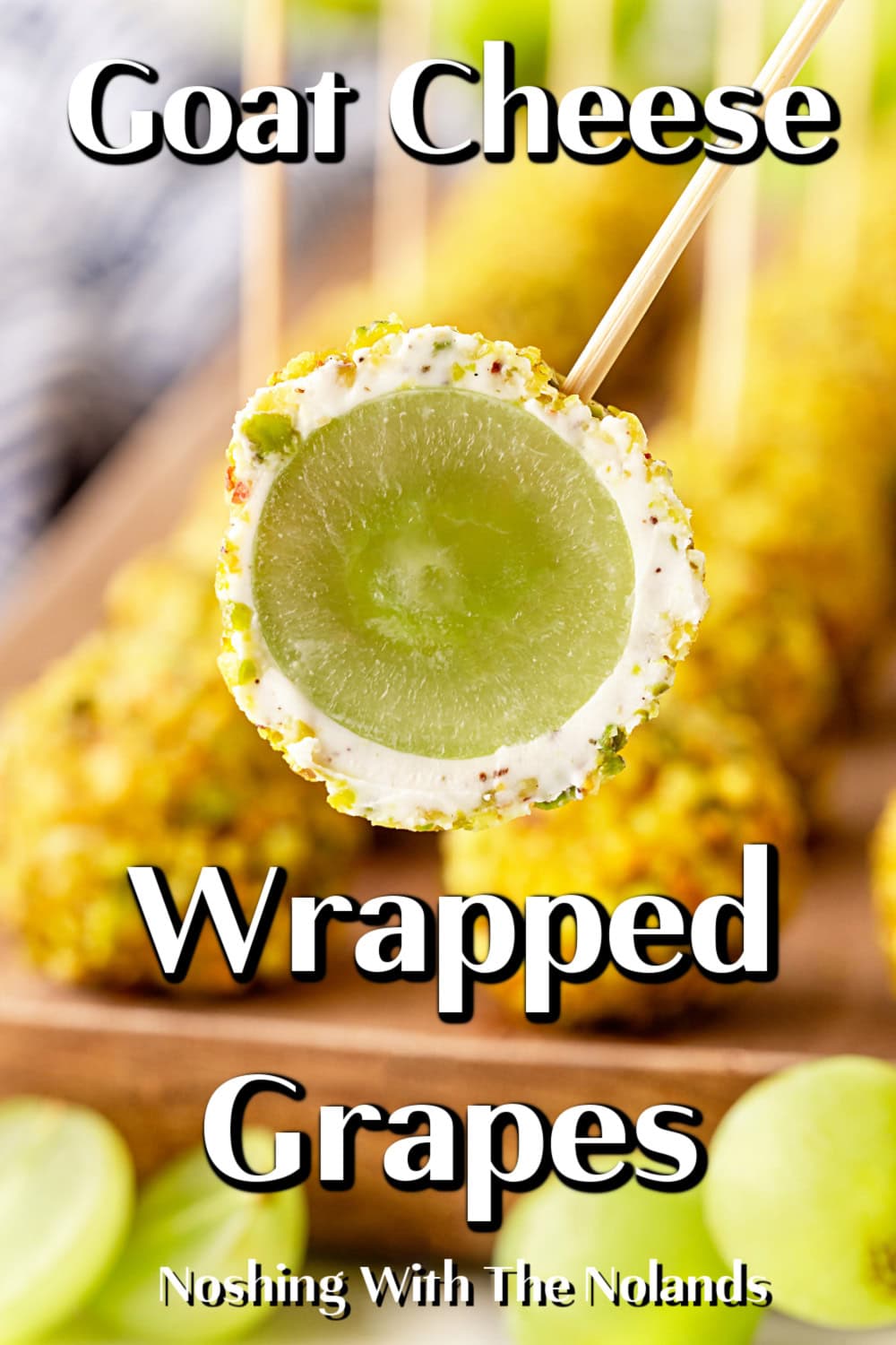 Goat Cheese Wrapped Grapes pin. 