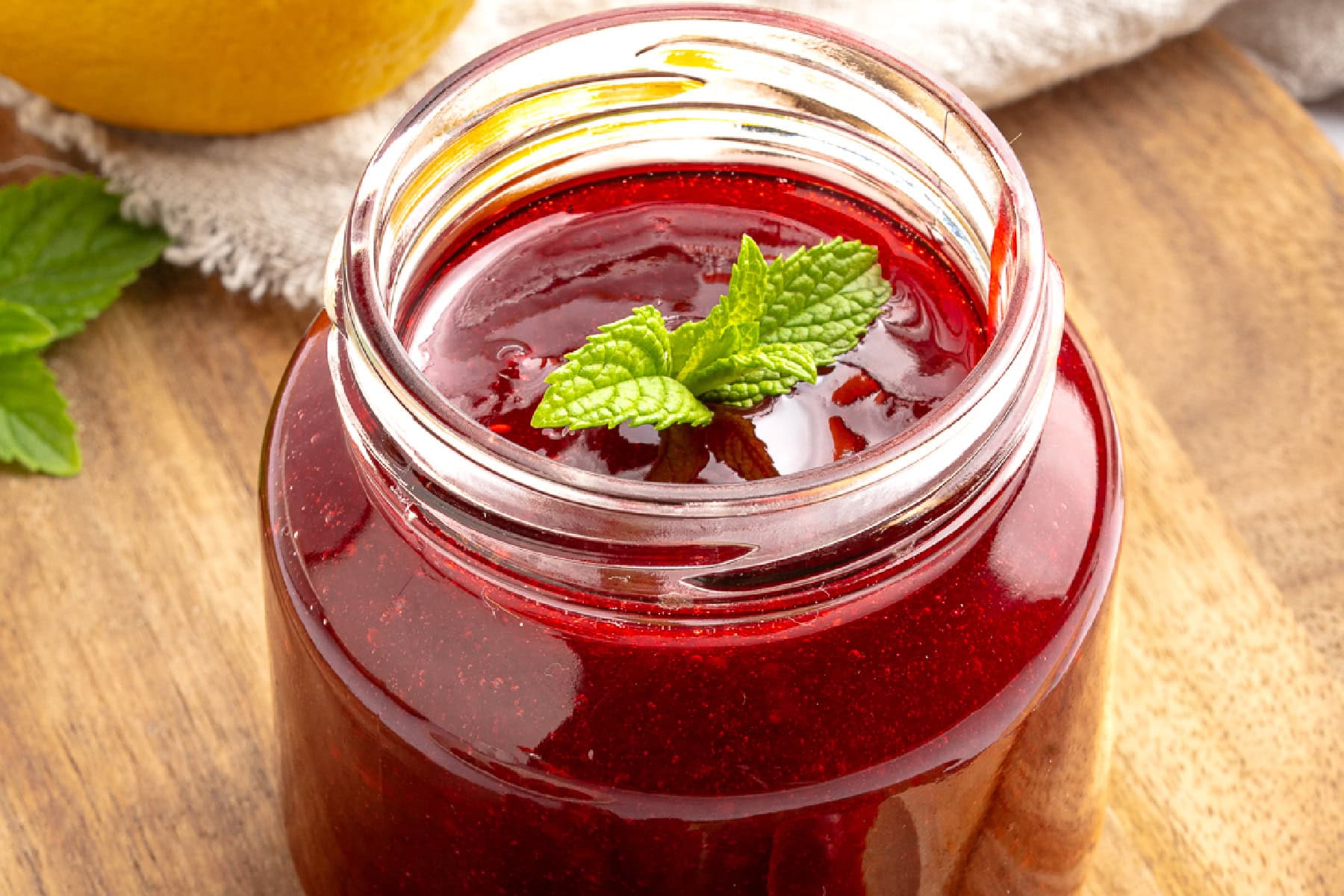 Close-up in a jar.