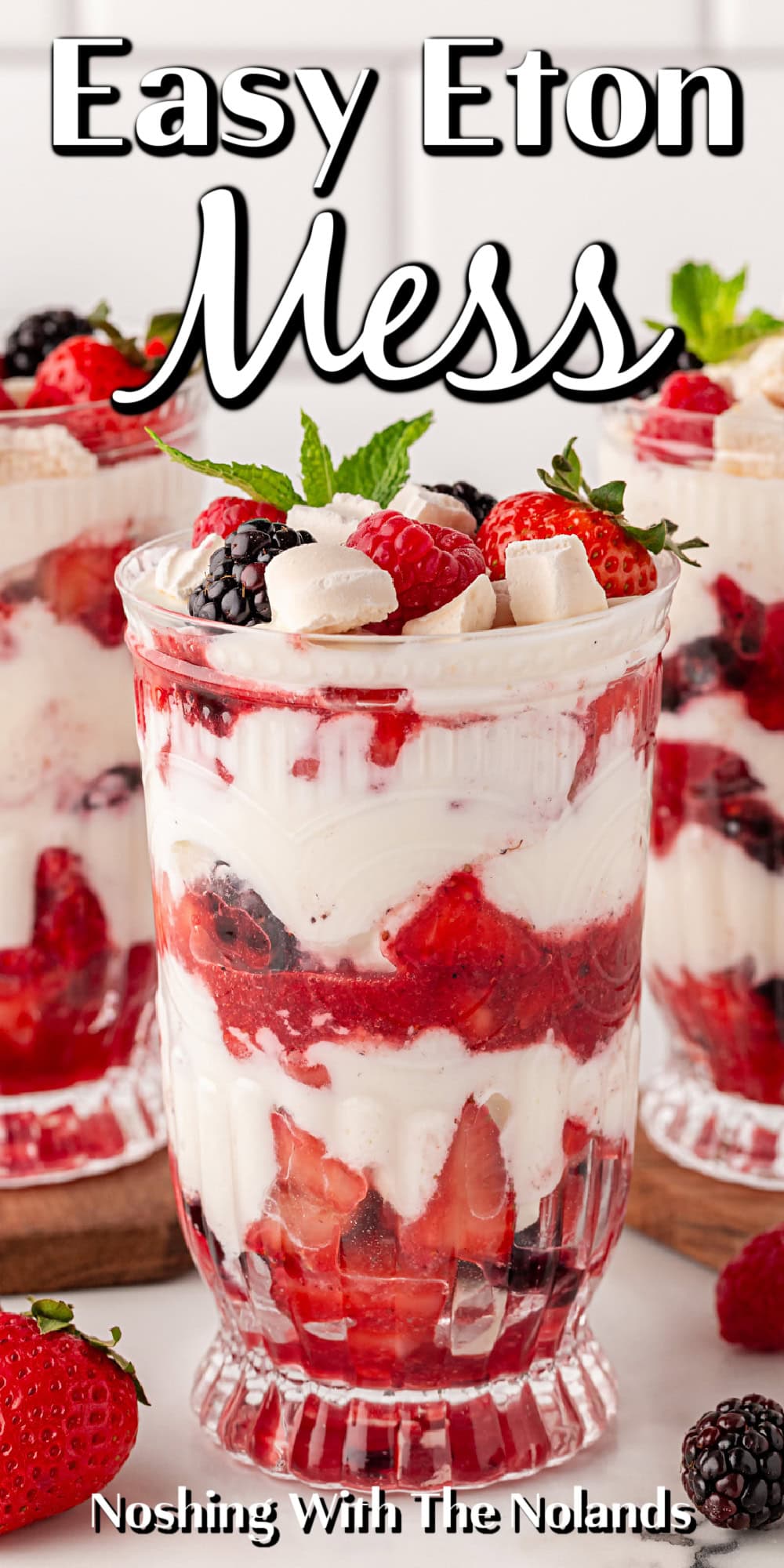 Easy Eton Mess Recipe pin. 