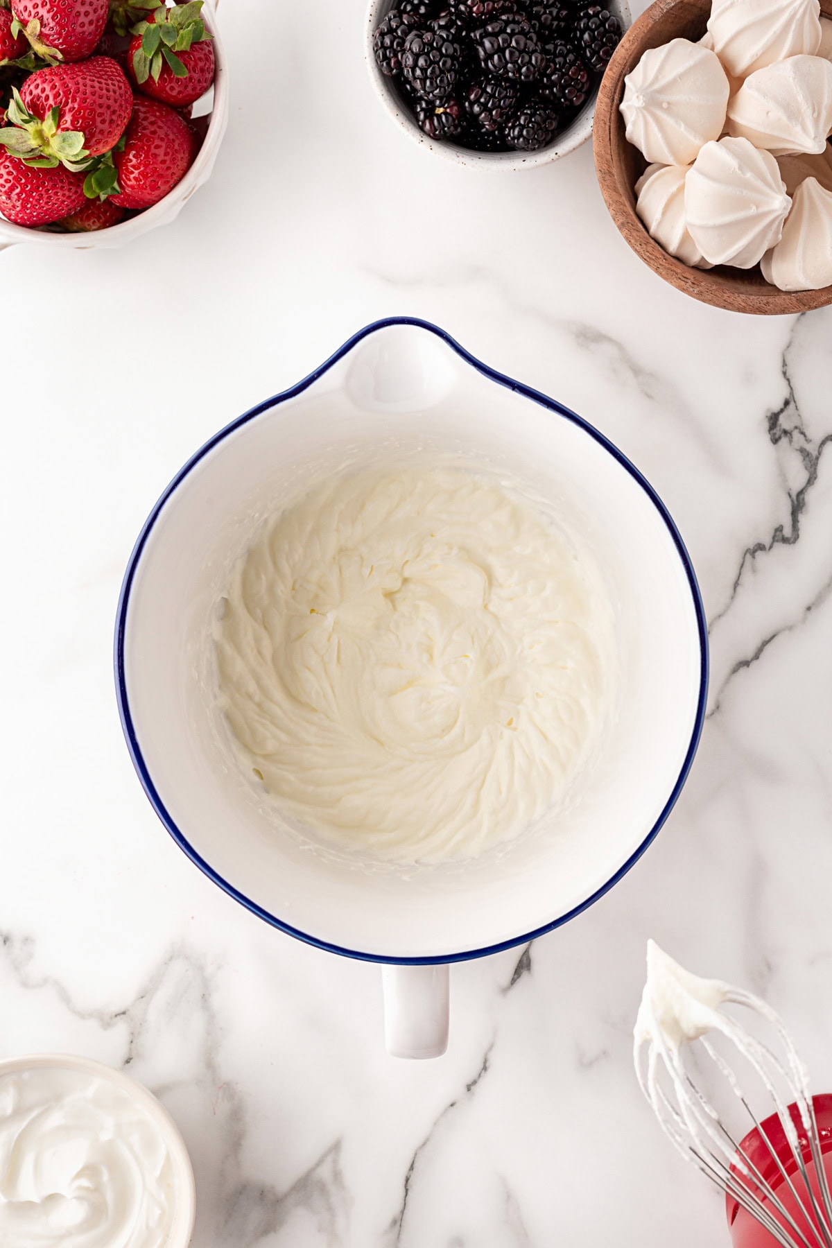 Whipped cream. 