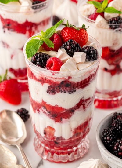 Close-up of Eton Mess.