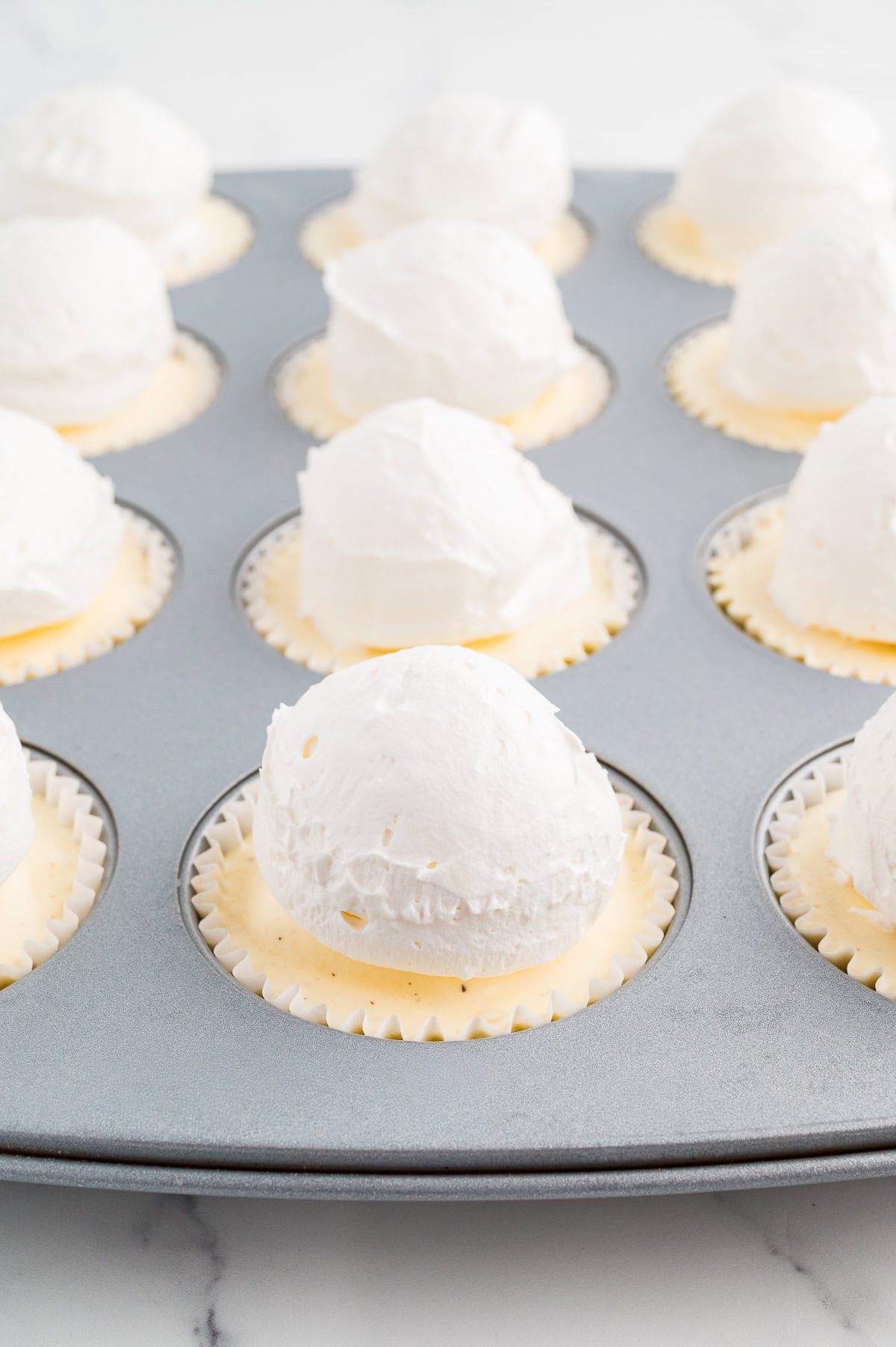 Whipped topping added. 