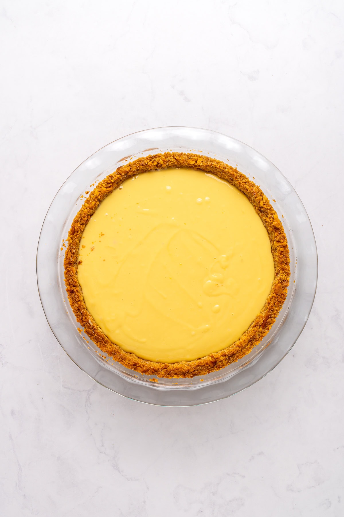 Filling the pie.