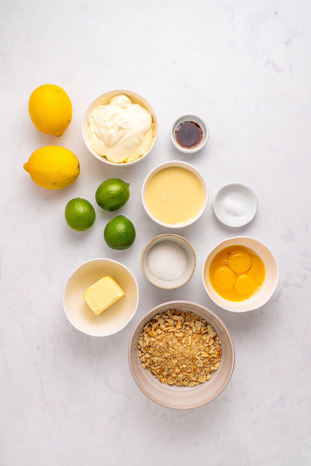 Ingredients to make Atlantic Beach Pie.