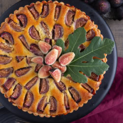 Fig Tart overhead.