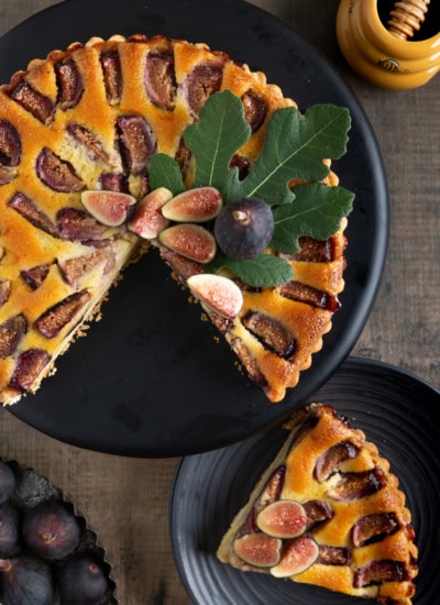 Serving up a slice of tart.